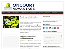Tablet Screenshot of oncourtadvantage.com